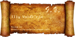 Illy Valéria névjegykártya