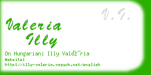 valeria illy business card